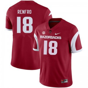 Men's University of Arkansas #18 Kade Renfro Cardinal Player Jersey 960540-263