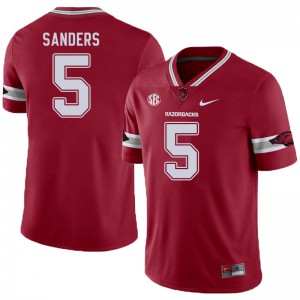 Men's University of Arkansas #5 Raheim Sanders Cardinal Alternate Player Jersey 918087-148