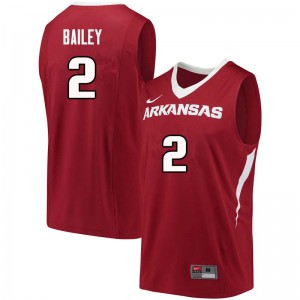 Men's Arkansas #2 Adrio Bailey Cardinal Player Jersey 290180-706