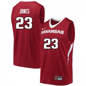 Men's Arkansas Razorbacks #23 C.J. Jones Cardinal Stitched Jersey 985051-289