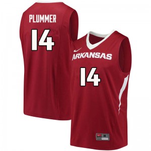 Men Razorbacks #14 JT Plummer Cardinal NCAA Jersey 121690-963