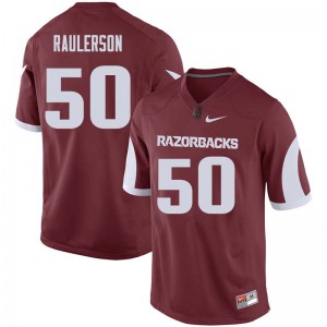 Men Arkansas #50 Jake Raulerson Cardinal NCAA Jerseys 502702-101