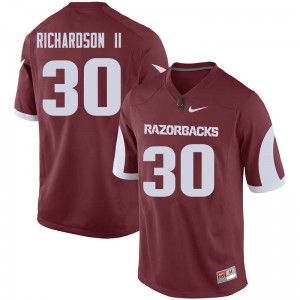 Men's Arkansas Razorbacks #30 Kevin Richardson II Cardinal NCAA Jerseys 406668-691