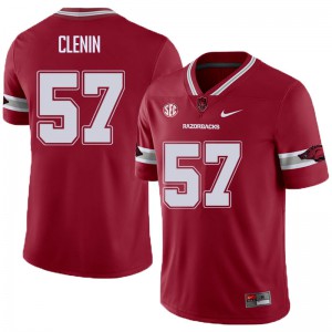 Men's University of Arkansas #57 Shane Clenin Cardinal Alternate Player Jersey 475351-859