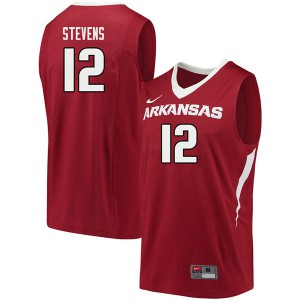 Men Arkansas #12 Ty Stevens Cardinal University Jersey 453291-953