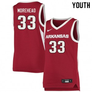 Youth Arkansas #33 Bryson Morehead Cardinal College Jerseys 633796-739