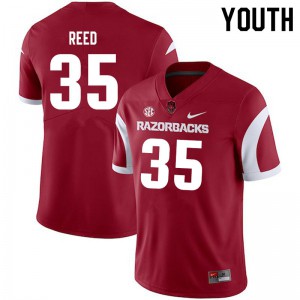 Youth University of Arkansas #35 A.J. Reed Cardinal NCAA Jerseys 871606-759