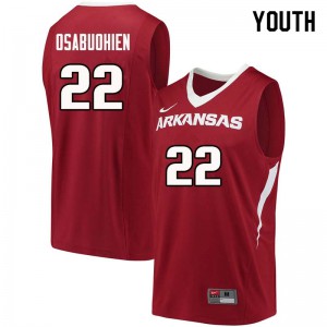 Youth Arkansas #22 Gabe Osabuohien Cardinal NCAA Jerseys 451864-609
