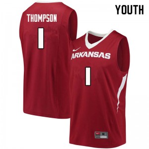 Youth University of Arkansas #1 Trey Thompson Cardinal University Jerseys 615104-640
